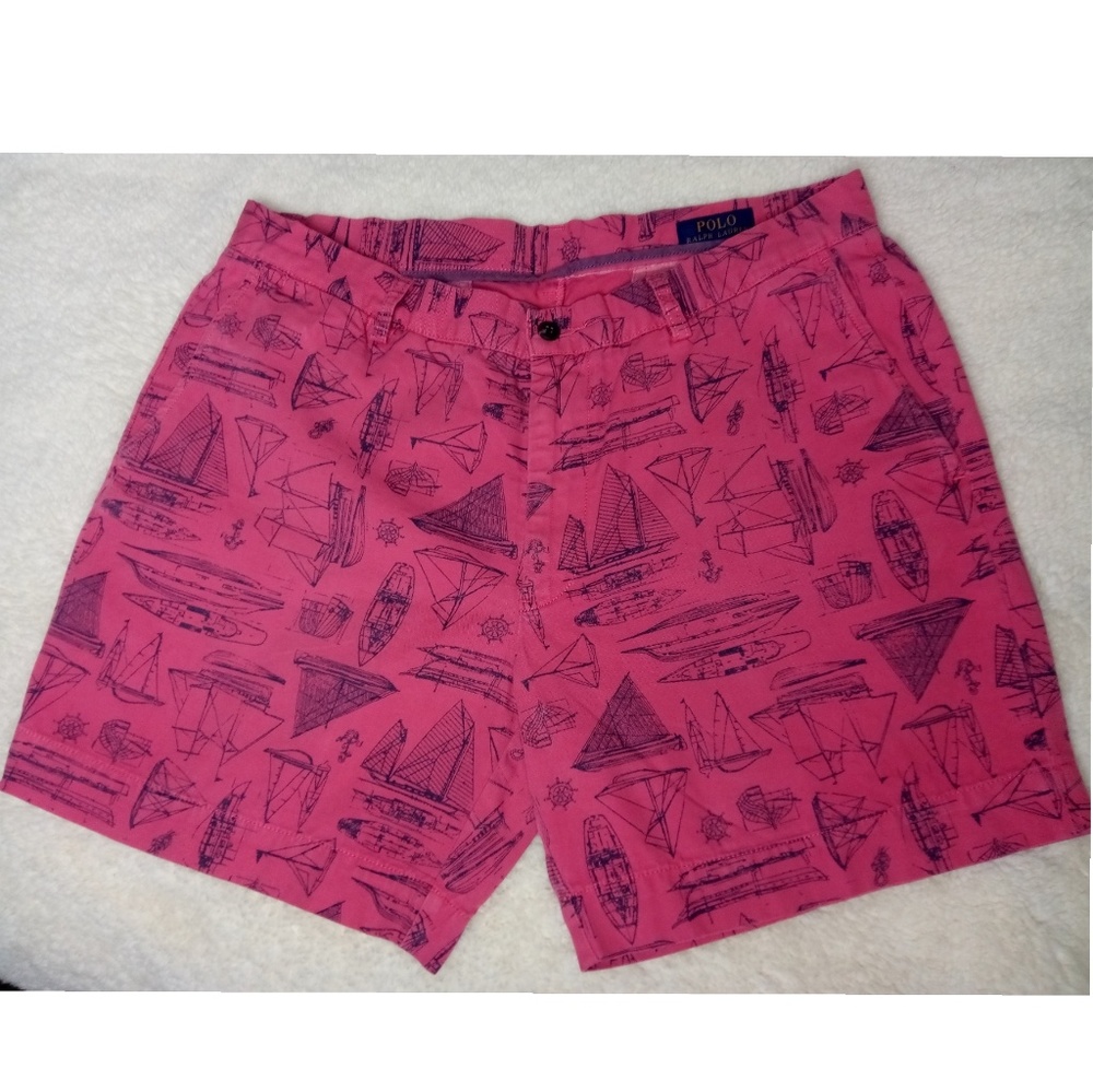 Pink Polo Shorts